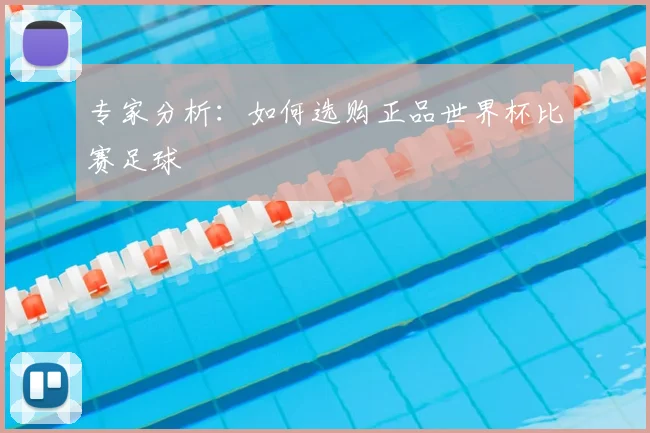 专家分析：如何选购正品世界杯比赛足球